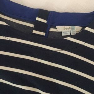 Boden Stripy Tunic Kaftan Navy Size 4